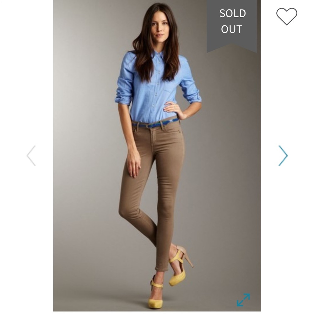 Citizens Thompson Mid Rise Skinny in Khaki